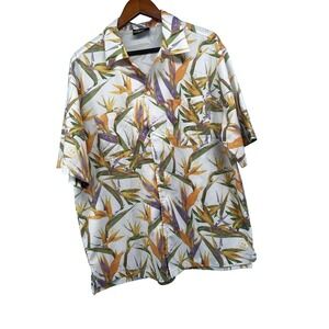 Drew House‎ Hawaiian Shirt Men's Medium Smiley Mascot Y2K Justin Bieber Tropical